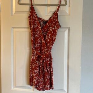 Loft Orange Floral Romper